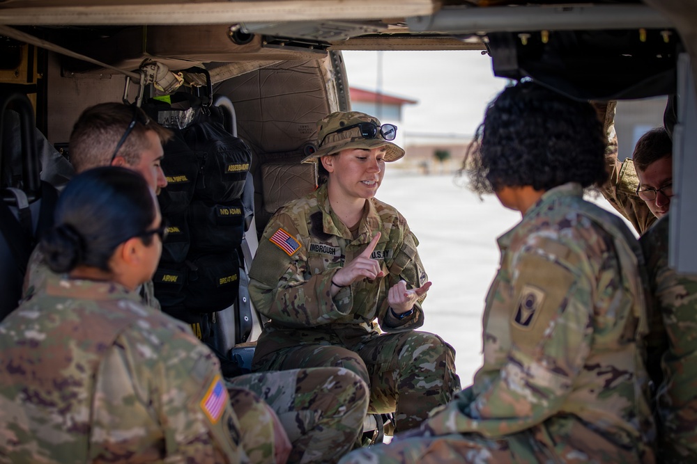 Task Force Seminole conducts air medical evacuation training at Fort Bliss