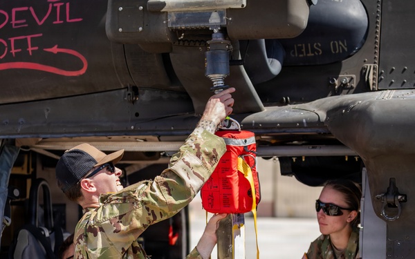 Task Force Seminole conducts air medical evacuation training at Fort Bliss