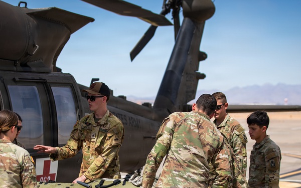 Task Force Seminole conducts air medical evacuation training at Fort Bliss