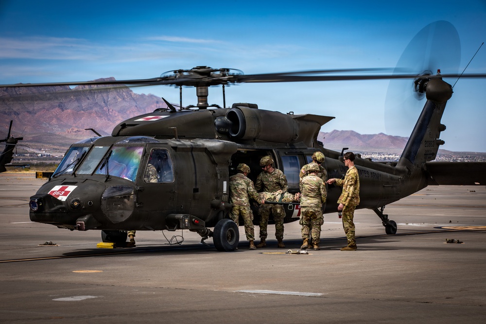 Task Force Seminole conducts air medical evacuation training at Fort Bliss