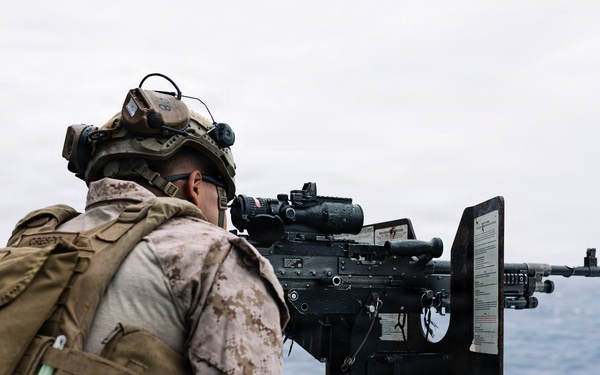 11th MEU Marines, Sailors Conduct a Defense of the Amphibious Task Force Drill aboard USS Portland