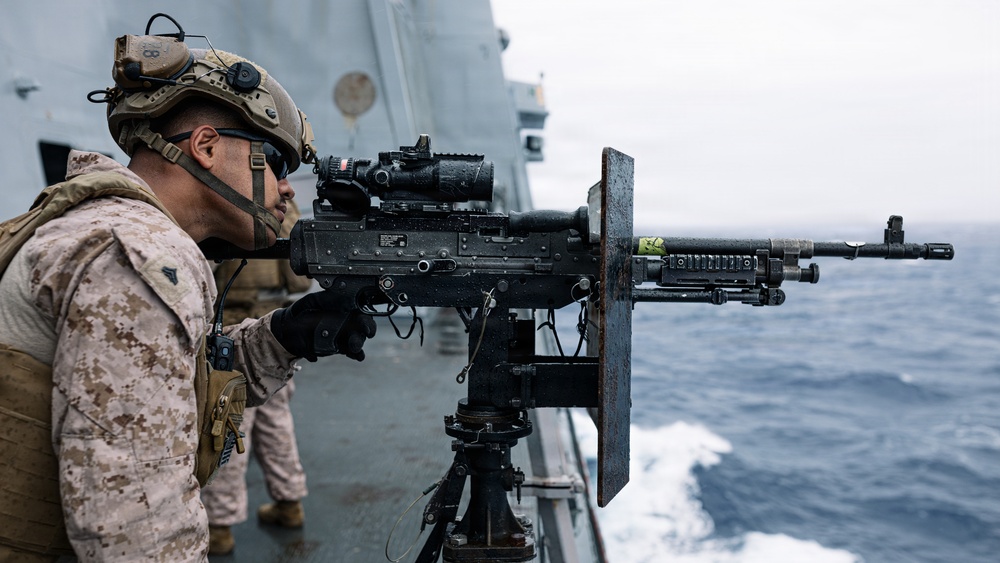 11th MEU Marines, Sailors Conduct a Defense of the Amphibious Task Force Drill aboard USS Portland