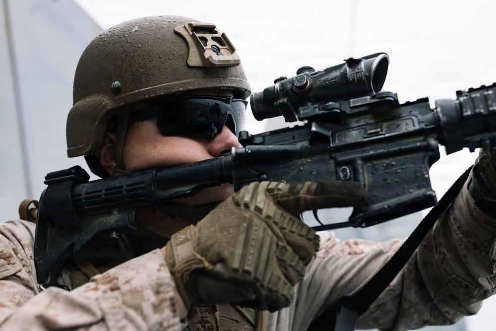 11th MEU Marines, Sailors Conduct a Defense of the Amphibious Task Force Drill aboard USS Portland