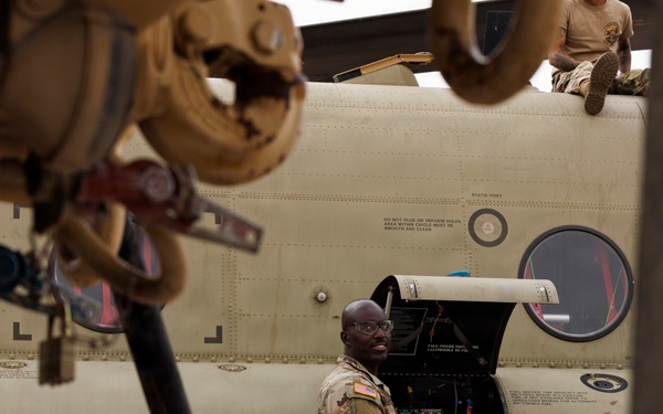 Soldiers Conduct Maintenance and Refueling to Support Border Operations