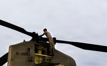 Soldiers Conduct Maintenance and Refueling to Support Border Operations
