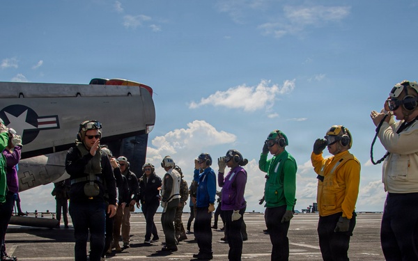 Panamanian Distinguished Visitors Tour USS Nimitz