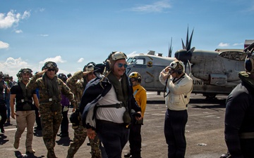 Panamanian Distinguished Visitors Tour USS Nimitz