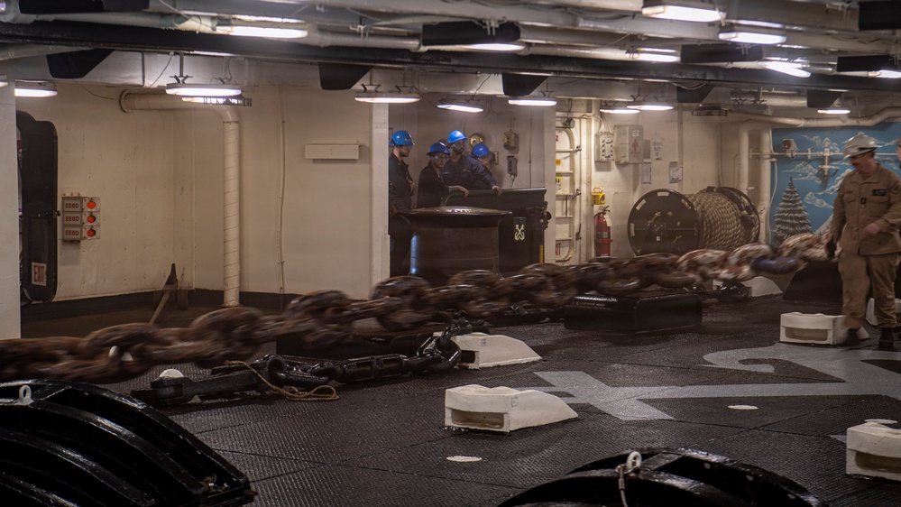 Nimitz Drops Anchor Outside Panama