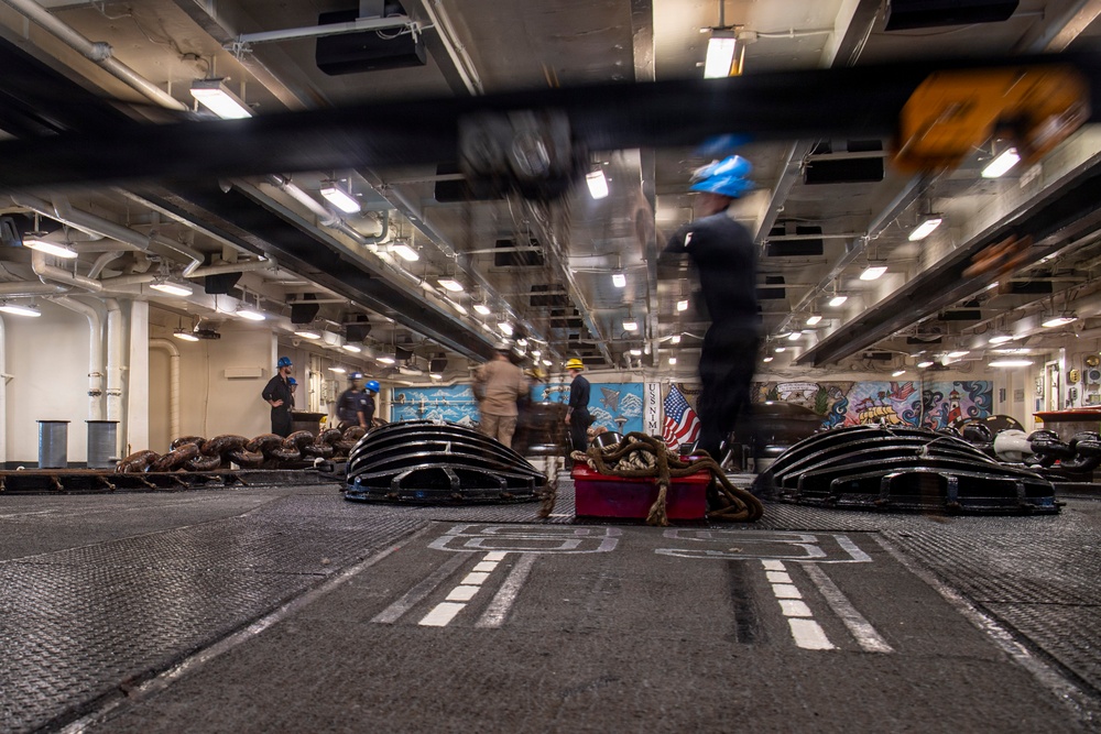 Nimitz Drops Anchor Outside Panama