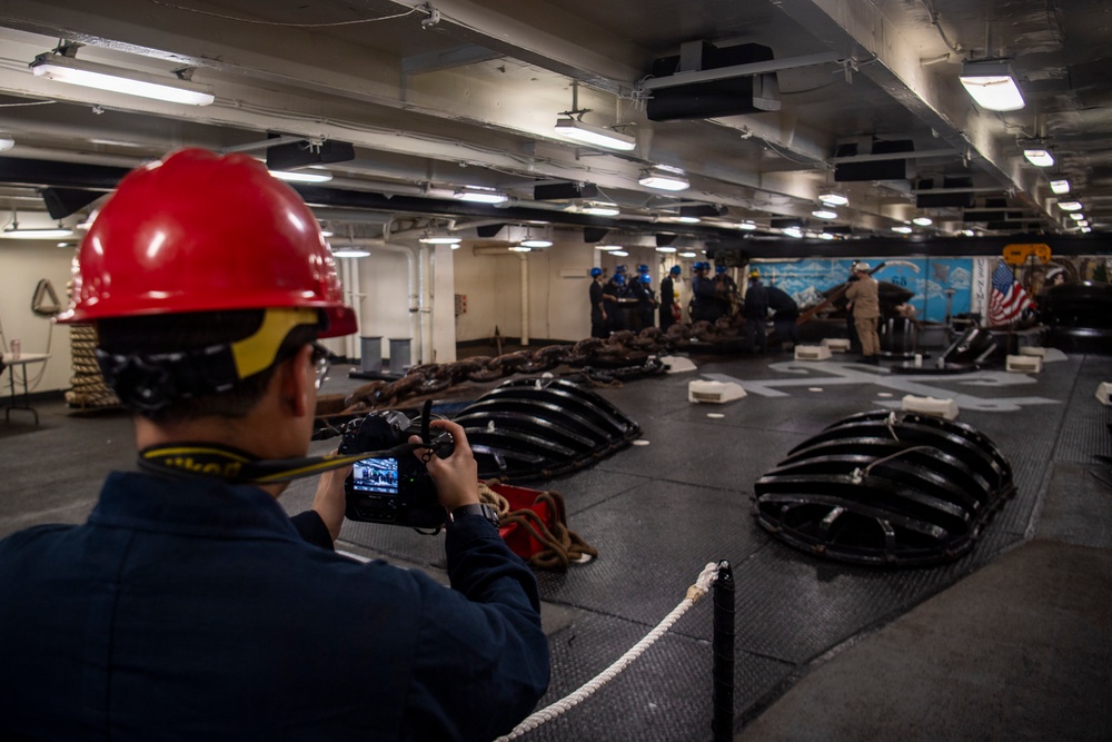 Nimitz Drops Anchor Outside Panama