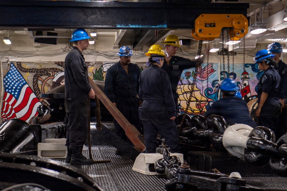 Nimitz Drops Anchor Outside Panama