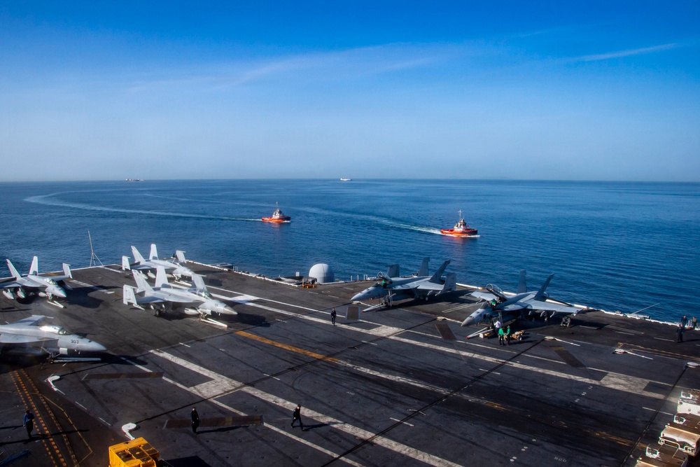 Nimitz Drops Anchor Outside Panama