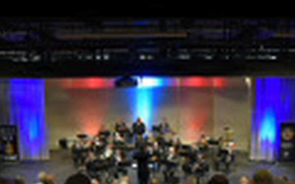 Navy Band Northeast performs for Vietnam Veterans Appreciation Event at Hanover High School in Hanover New Hampshire