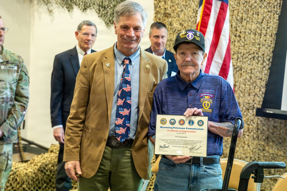Wyoming leaders honor veterans across generations during statewide Welcome Home Day ceremonies
