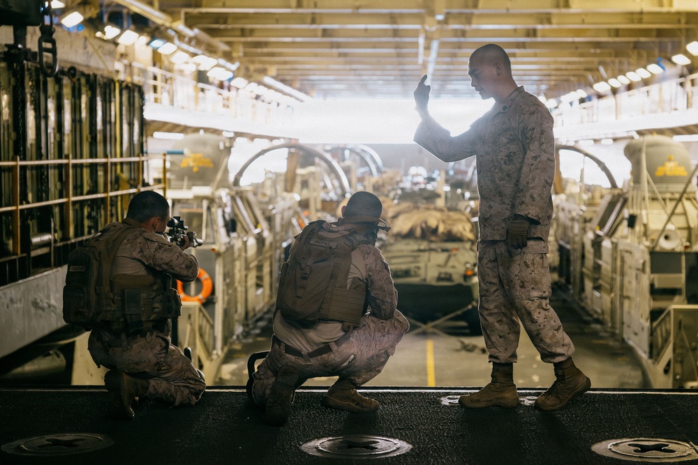 11th MEU Marines Conduct Lance Corporal Leadership and Ethics Seminar Culminating PT Aboard USS Boxer
