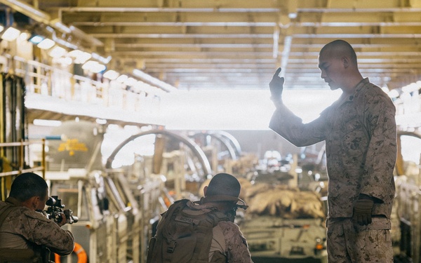 11th MEU Marines Conduct Lance Corporal Leadership and Ethics Seminar Culminating PT Aboard USS Boxer