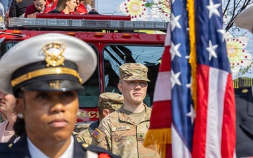 338th Army Band participates in Cincinnati Reds Opening Day Parade