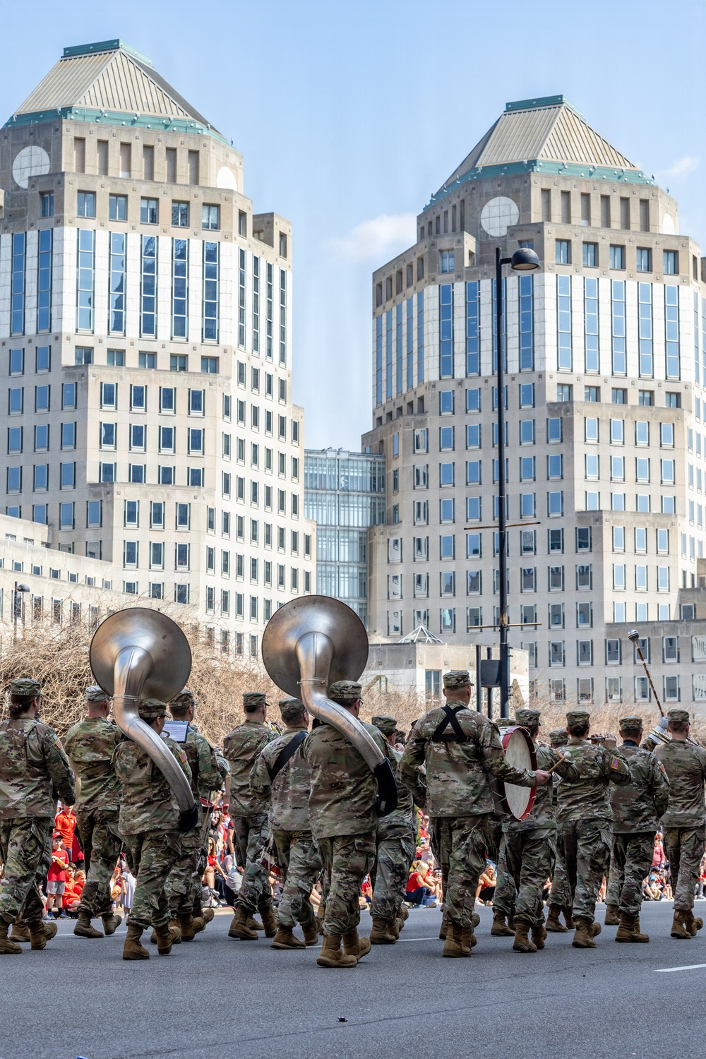 338th Army Band participates in Cincinnati Reds Opening Day Parade
