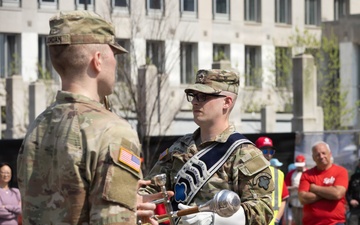 338th Army Band participates in Cincinnati Reds Opening Day Parade