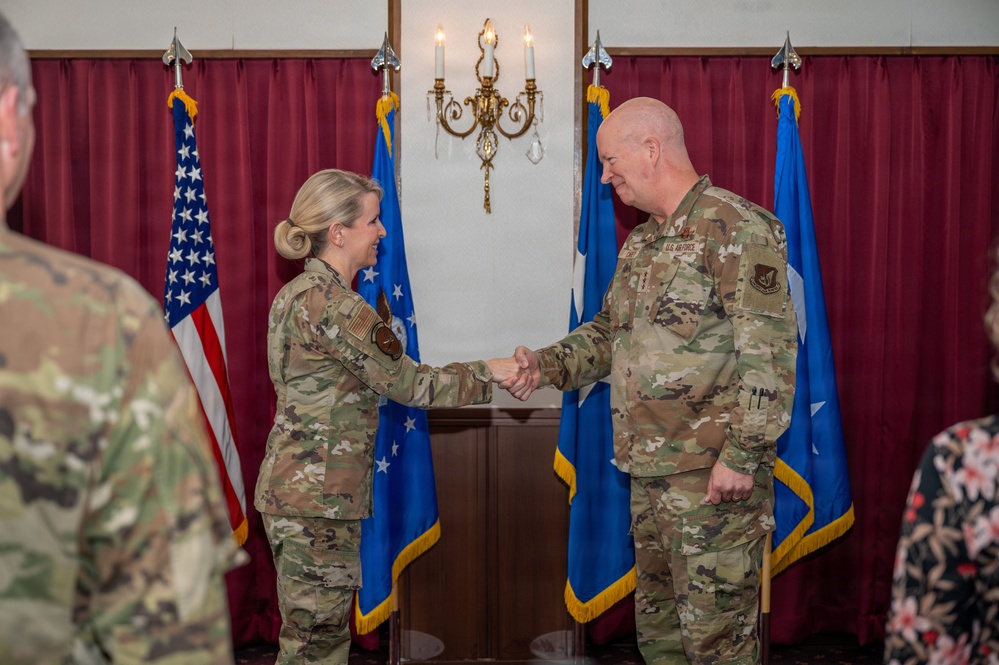 5AF commander Lt. Gen. Carey promotion ceremony