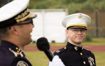 III MEF, JGSDF Bands Perform for Leaders for Camp Yonaguni 10th Anniversary