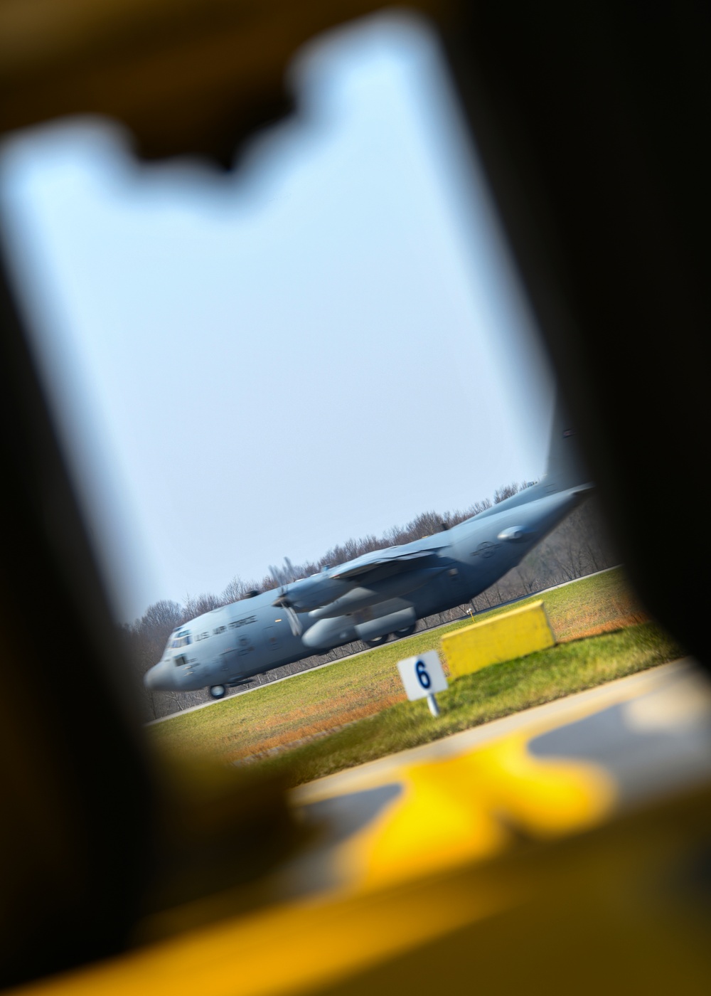 Tactical airlifter takeoff