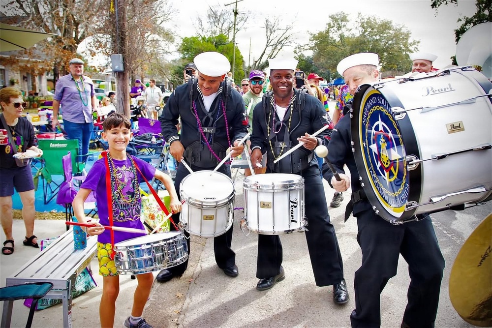 Navy Band Southeast performs at 2026 Mardi Gras Celebration in New Orleans, Louisiana