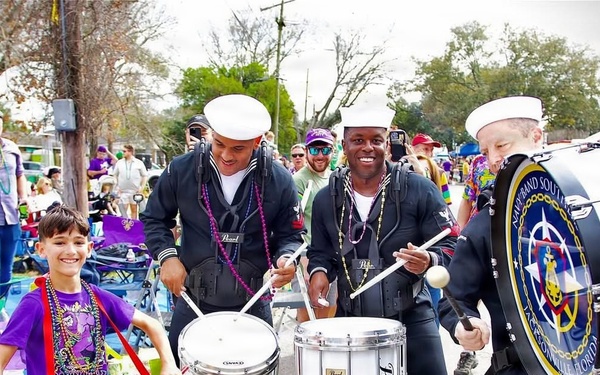 Navy Band Southeast performs at 2026 Mardi Gras Celebration in New Orleans, Louisiana