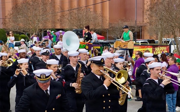 Navy Band Southeast performs at 2026 Mardi Gras Celebration in New Orleans, Louisiana
