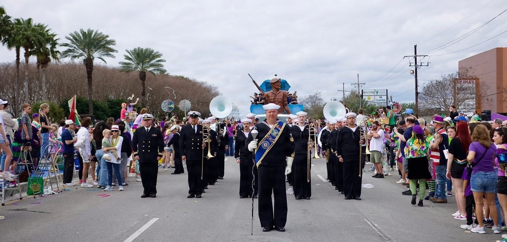 Navy Band Southeast performs at 2026 Mardi Gras Celebration in New Orleans, Louisiana