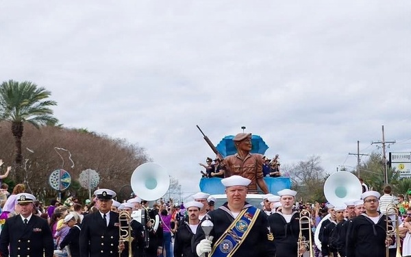 Navy Band Southeast performs at 2026 Mardi Gras Celebration in New Orleans, Louisiana