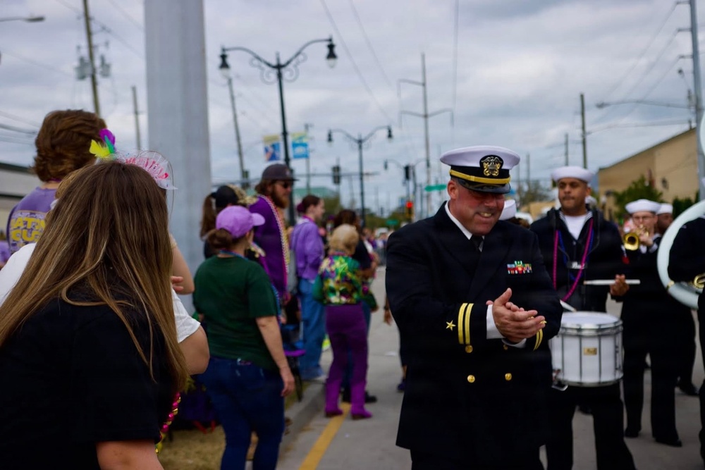 Navy Band Southeast performs at 2026 Mardi Gras Celebration in New Orleans, Louisiana