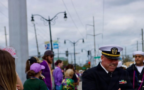 Navy Band Southeast performs at 2026 Mardi Gras Celebration in New Orleans, Louisiana