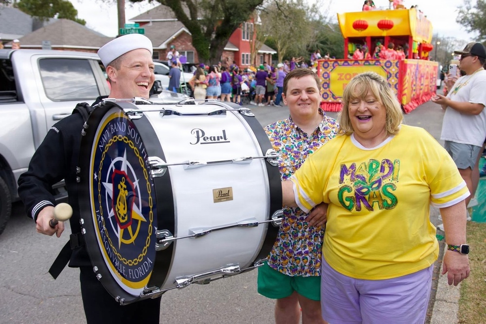 Navy Band Southeast performs at 2026 Mardi Gras Celebration in New Orleans, Louisiana