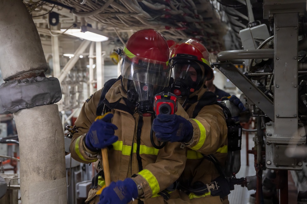 Damage Control Training Aboard USS Arlington (LPD 24)