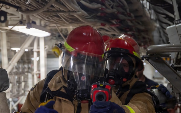 Damage Control Training Aboard USS Arlington (LPD 24)