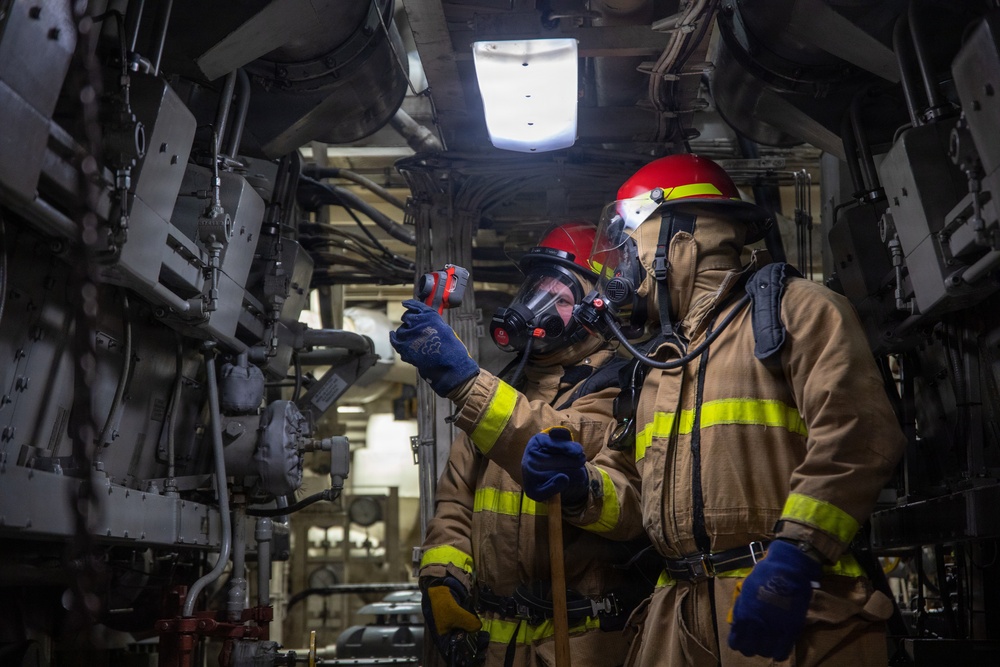 Damage Control Training Aboard USS Arlington (LPD 24)