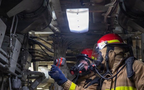 Damage Control Training Aboard USS Arlington (LPD 24)