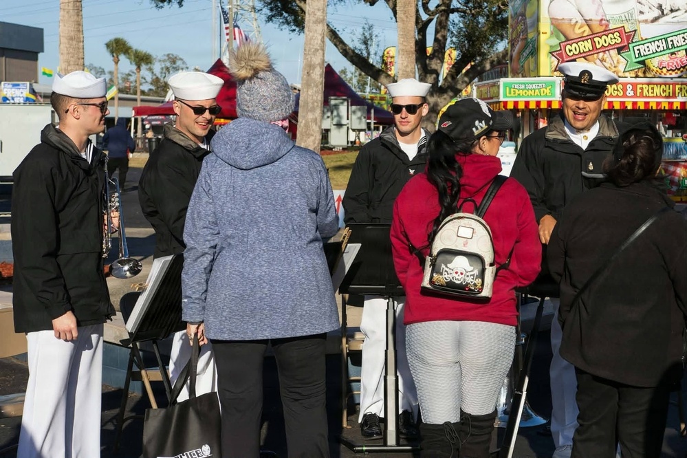 Navy Band Southeast performs at Florida State Fair - Tampa, FL