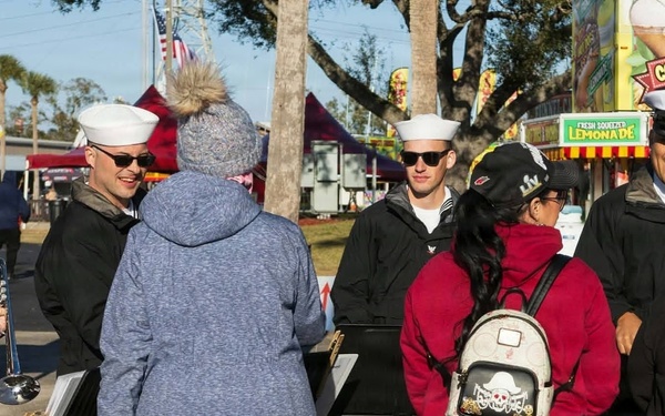 Navy Band Southeast performs at Florida State Fair - Tampa, FL