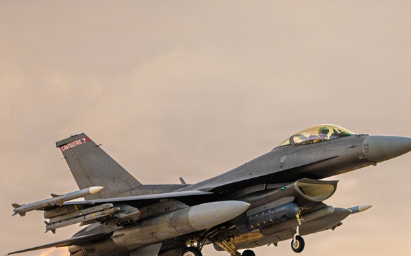 U.S. Air Force F-16s Take Off