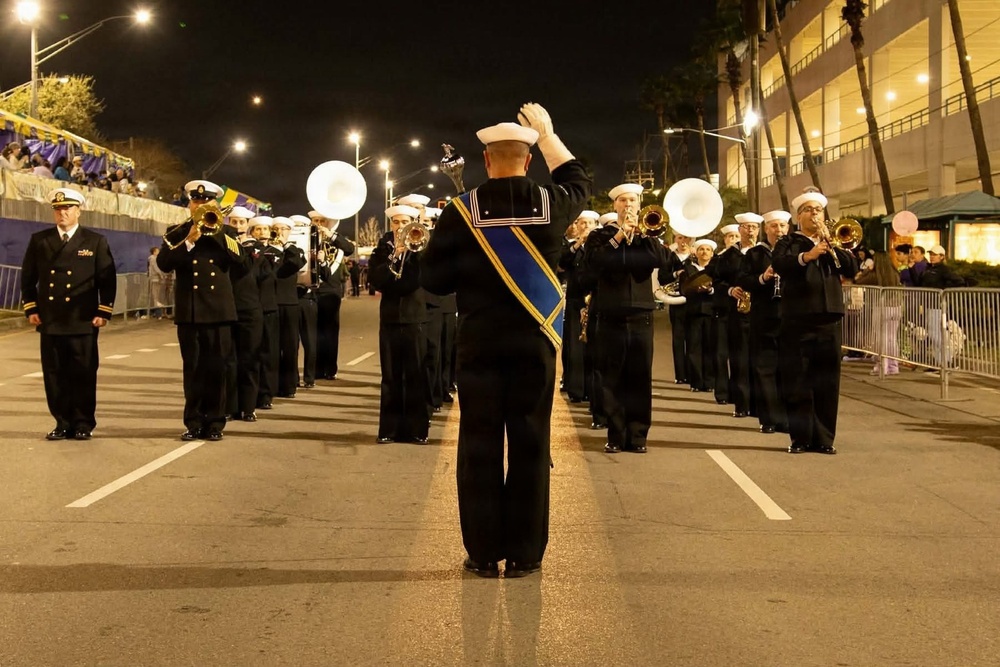 Navy Band Southeast performs at Krewe of Centurions Parade - Metairie, LA