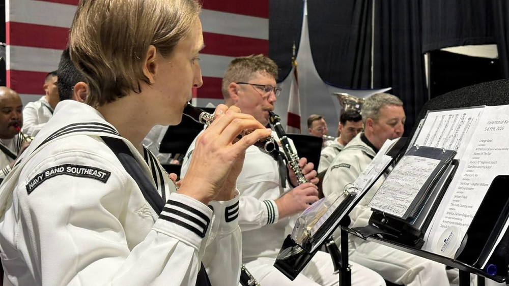 Navy Band Southeast performs in opening ceremony for the Florida State Fair - Tampa, FL