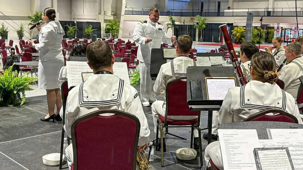 Navy Band Southeast performs in opening ceremony for the Florida State Fair - Tampa, FL.