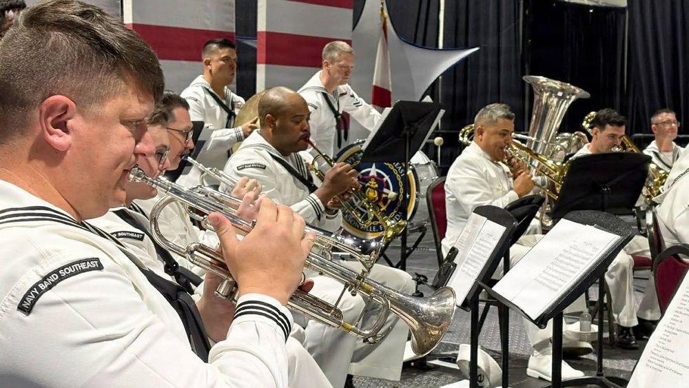 Navy Band Southeast performs in opening ceremony for the Florida State Fair - Tampa, FL.