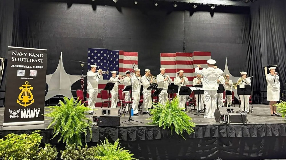 Navy Band Southeast performs in opening ceremony for the Florida State Fair - Tampa, FL.
