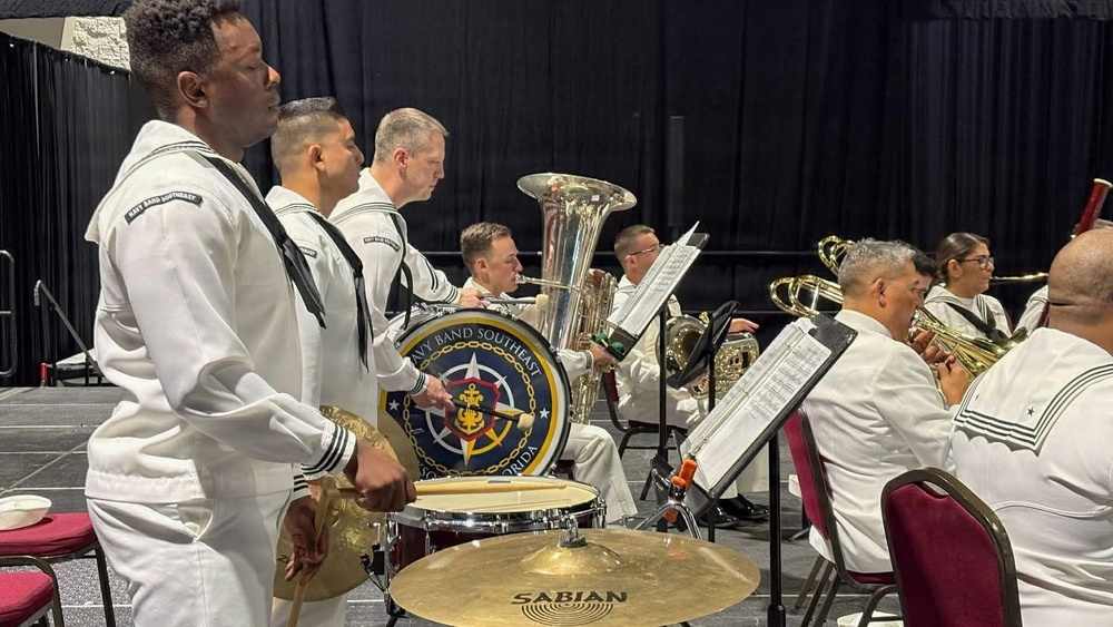 Navy Band Southeast performs in opening ceremony for the Florida State Fair - Tampa, FL.