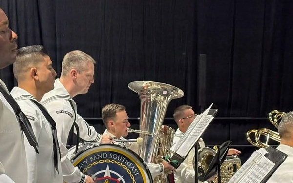 Navy Band Southeast performs in opening ceremony for the Florida State Fair - Tampa, FL.