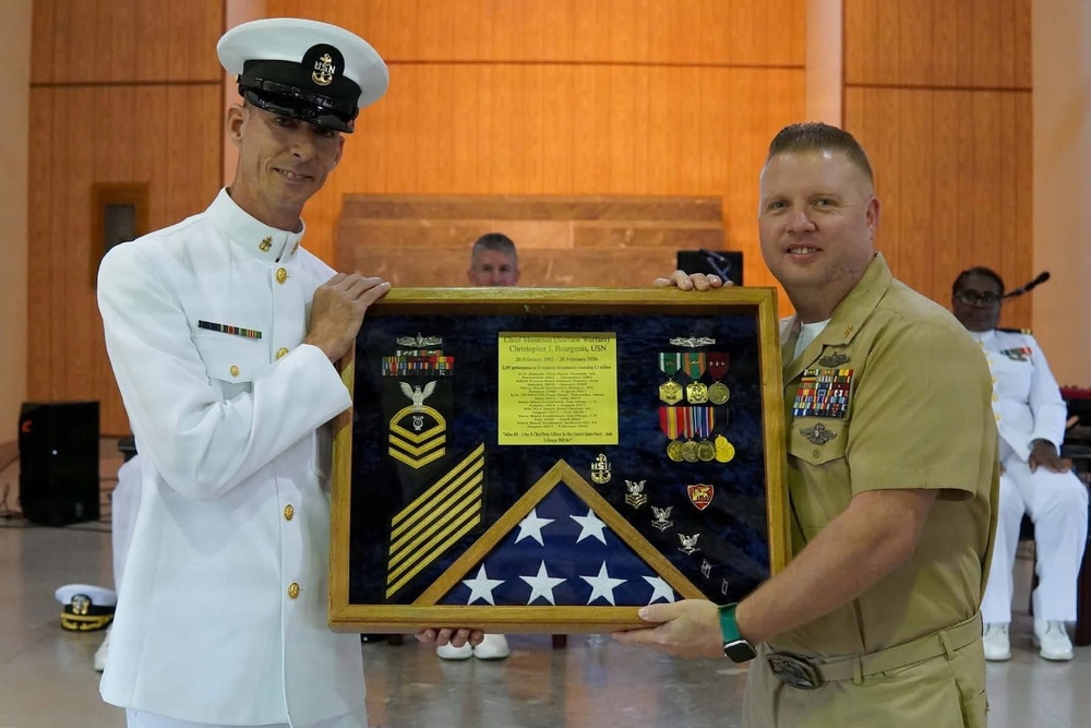 Chief Musician(SW) Christopher Bourgeois Retirement Ceremony