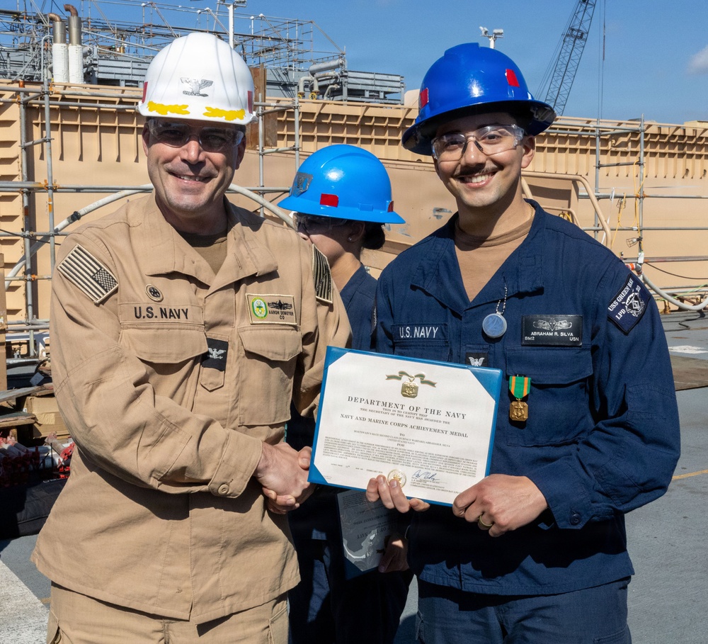 Captains Call Onboard the USS Green Bay